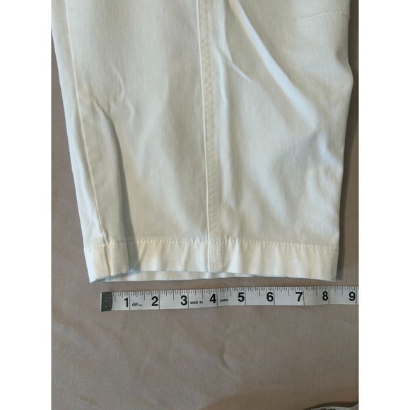 Women's Coldwater Creek Natural Fit White Capri Pants Size 16 Petite - Picture 9 of 10